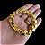 Pulseira 13mm Friso S com Fecho Gaveta e Trava Banhado a Ouro 18K - Imagem 5