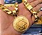 Corrente Friso S 13mm com trava Dupla Banhado a Ouro 18K + Pingente Estrela de Davi - Imagem 4