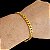 Pulseira Grummet 6mm com Fecho Gaveta e Trava Banhada a OURO 18K - Imagem 2