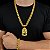 Cordão e Pulseira Friso TRIPLO Banhado a Ouro 18K + Pingente Face de Jesus - Imagem 1