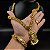 Cordão e Pulseira Friso TRIPLO Banhado a Ouro 18K + Pingente Face de Jesus - Imagem 3