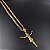Corrente 3mm Elos 3X1 com Fecho Gaveta e Trava Banhado a Ouro 18K + Pingente Crucifixo Jesus - Imagem 4