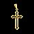 Pingente Crucifixo Vitoriano Banhado a Ouro 18K - Imagem 1