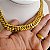 Cordão Feminino 13mm Grummet Duplo Fecho Gaveta e Trava Banhado a Ouro 18K - Imagem 8