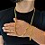 Cordão e Pulseira Grummet 6mm com Fecho Gaveta e Trava Banhado a Ouro 18K - Imagem 1