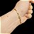 Pulseira Italiana 3mm Piastrine Banhado a Ouro 18K - Imagem 7