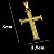 Pingente Crucifixo Templário Pequeno Banhado a Ouro 18K - Imagem 2