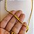 Cordão Feminino Escama 3mm com fecho Canhão Banhado a Ouro 18K + Pingente Coração - Imagem 6