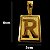 Pingente de Letra Grande Banhado a OURO 18K - Imagem 2
