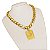 Cordão Friso S 12mm Feminino Banhado a Ouro 18K Com Pingente Letra - Imagem 6