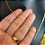 Cordão Veneziano 1,2mm Banhado a Ouro 18K com Pingente Cruz - Imagem 4