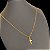 Cordão Veneziano 1,2mm Banhado a Ouro 18K com Pingente Cruz - Imagem 2