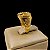 Anel Bússola com Pedra de Zircônia Banhado a Ouro 18K - Imagem 1