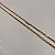 Cordão 70cm Tijolinho Com fecho Canhão Banhado a Ouro 18K - Imagem 3