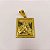 Pingente São Jorge Placa Banhado a Ouro 18K - Imagem 3