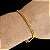 Pulseira Grummet 4mm com trava DUPLA Banhada a Ouro 18K - Imagem 2