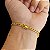 Pulseira Grummet 4mm com trava DUPLA Banhada a Ouro 18K - Imagem 5