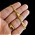 Pulseira Grummet 4mm com trava DUPLA Banhada a Ouro 18K - Imagem 4
