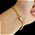 Pulseira Grummet 4mm com trava DUPLA Banhada a Ouro 18K - Imagem 1