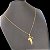 Cordão Veneziano 1,2mm Banhado a Ouro 18K com Pingente Crucifixo Vazado - Imagem 3