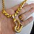 Cordão Friso S 8mm Feminino Banhado a Ouro 18K com Pingente Coração - Imagem 5
