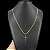 Cordão 2mm com fecho GAVETA e TRAVA Banhado a Ouro 18K + Pingente Crucifixo - Imagem 1