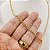 Cordão Feminino 3,5mm Elo Português com Pingente Coração - Imagem 5