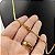 Cordão 3mm Grummet Duplo 60cm Fecho Gaveta e Trava Banhado a Ouro 18K - Imagem 5