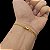 Pulseira 2mm Fecho Gaveta e Trava Banhado a Ouro 18K - Imagem 1