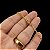 Cordão e Pulseira 2mm com fecho GAVETA e TRAVA Banhado a Ouro 18K + Pingente Crucifixo - Imagem 5
