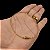 Pulseira Cadeado Alongado 2mm com FECHO GAVETA e Trava Banhado a ouro 18K - Imagem 3