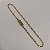 Pulseira Cadeado Alongado 2mm com FECHO GAVETA e Trava Banhado a ouro 18K - Imagem 4