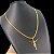 Cordão Laminado 4mm Banhado a Ouro 18K com Pingente Jesus - Imagem 4