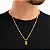 Cordão e Pulseira Italiana Piastrine com Medalha Crucifixo | Banhado a Ouro 18k - Imagem 6