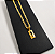 Cordão e Pulseira Italiana Piastrine com Medalha Crucifixo | Banhado a Ouro 18k - Imagem 3