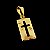 Pingente Placa Cruz Vazada Banhado a Ouro 18K - Imagem 3