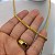 Cordão Feminino Peruano 3mm Banhado a Ouro 18K com Pingente Asa de Anjo - Imagem 6