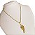 Cordão Feminino 2mm Trançado Banhado a Ouro 18K + Pingente Asa de Anjo - Imagem 4