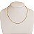 Cordão Feminino Trançado 2mm Banhado a Ouro 18K - Imagem 3