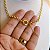 Cordão Feminino 5mm Elo Português Fecho Boia Trabalhado Banhado a Ouro 18K - Imagem 3