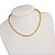 Cordão Feminino 5mm Elo Alongado com Fecho Cravejado Banhado a Ouro 18K - Imagem 1