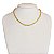 Cordão Feminino 5mm Elo Alongado com Fecho Cravejado Banhado a Ouro 18K - Imagem 4