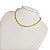 Cordão Feminino 5mm Elo Alongado com Fecho Cravejado Banhado a Ouro 18K - Imagem 3