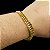 Pulseira Grummet Dupla 10mm com Fecho duas Travas Banhado a Ouro 18K - Imagem 5