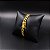 Pulseira Grummet Dupla 10mm com Fecho duas Travas Banhado a Ouro 18K - Imagem 2