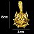 Pingente PitBull 3D Cravejado Banhado a Ouro 18K - Imagem 2