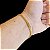 Pulseira Grummet 4mm Laminada Com Fecho e Trava Banhado a Ouro 18K - Imagem 2