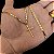 Cordão e Pulseira Italiana Piastrine 3mm Banhada a Ouro 18K + Cruz Palito - Imagem 4