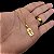 Cordão Veneziano 1,2mm Banhado a Ouro 18K + Medalha Crucifixo - Imagem 4