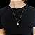 Cordão e Pulseira Veneziana Banhada a Ouro 18K + Medalha Crucifixo - Imagem 3